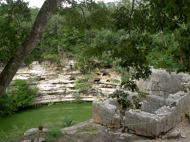 Cenote Sagrado ruins