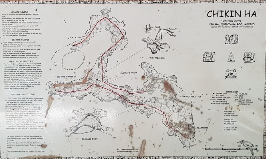 Chikin Ha Cenote Map